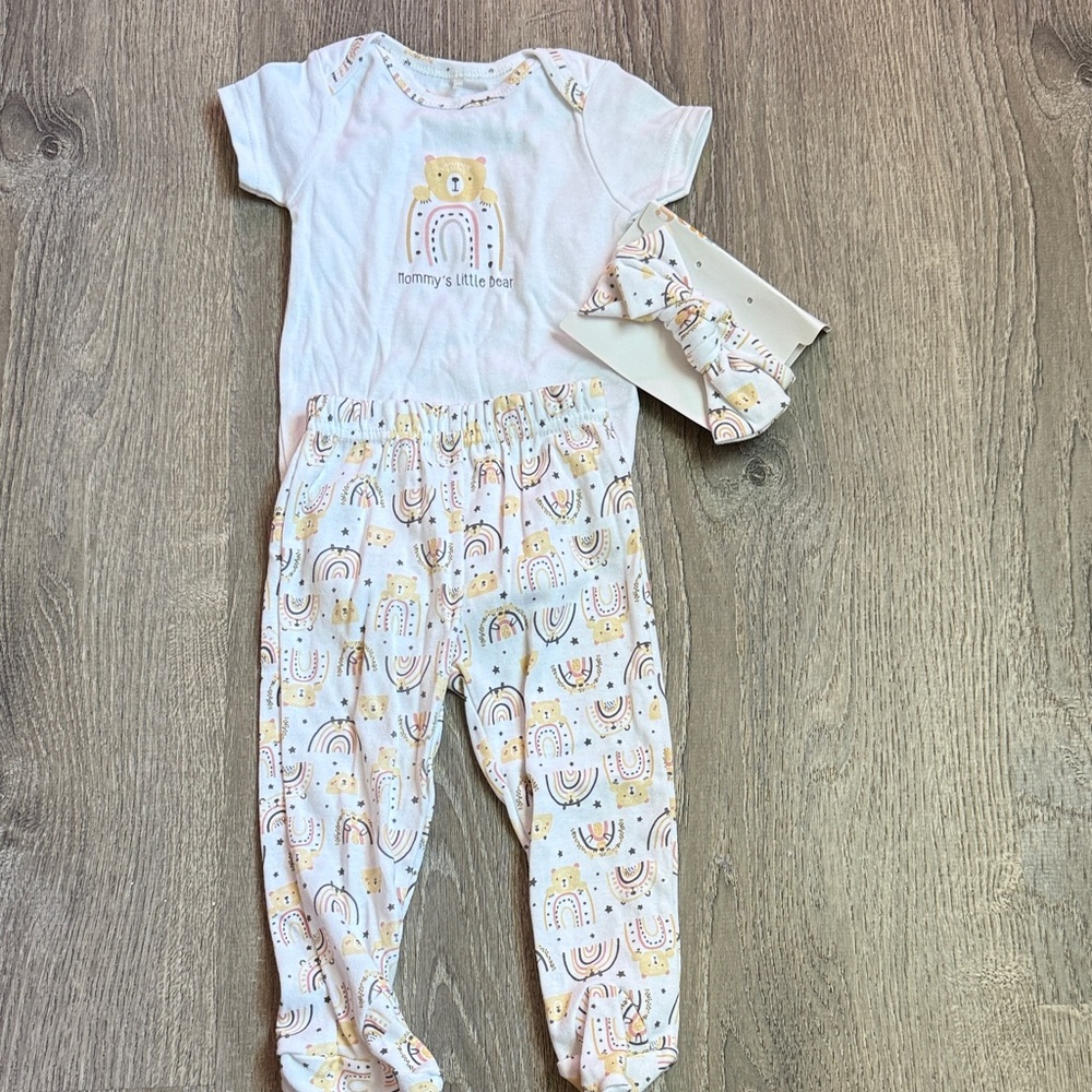 Baby Bear Outfit with Headband